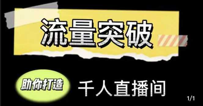 直播运营实战视频课，助你打造千人直播间（14节视频课）-猴哥资源站