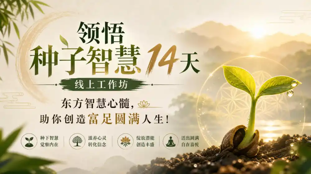 《14天种子智慧工作坊,解锁财富关系双丰收》-猴哥资源站