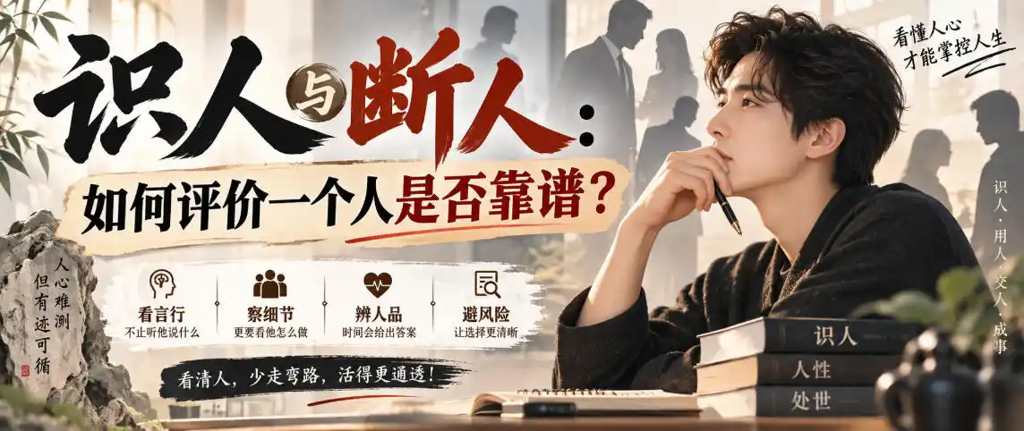《识人三法:人物+利益+细节,一眼看穿谁值得深交》-猴哥资源站