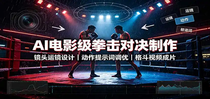 《AI拳击对决视频全流程实操,零基础也能批量产出高燃格斗短片》-猴哥资源站