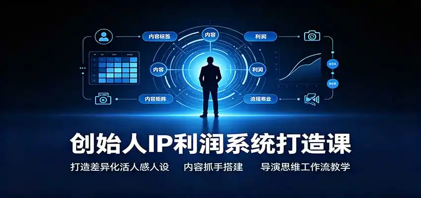 《创始人IP利润系统:三天搭建差异化人设,45个内容抓手实现高效获客》-猴哥资源站