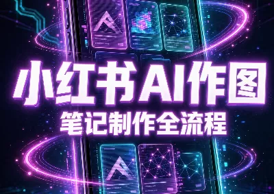 《小红书AI作图+爆款笔记全攻略,零基础也能批量出图接单》-猴哥资源站