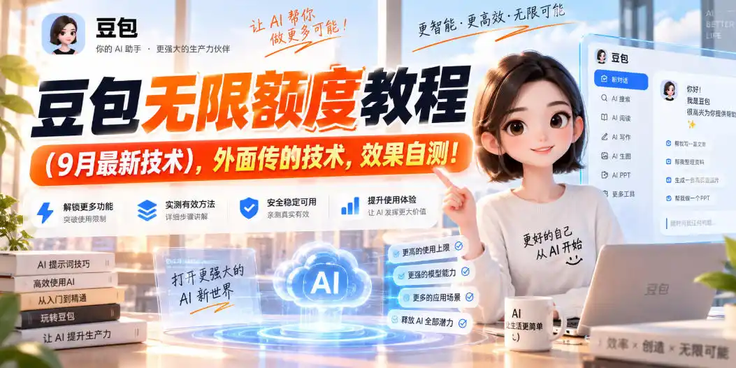《豆包AI无限额度9月新解法,漫剧配图文案批量跑不停》-猴哥资源站