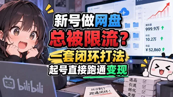网盘拉新SOP:小白前期宝典,每一步都有明确动作,几千测试出来的打法,全程不限流-猴哥资源站