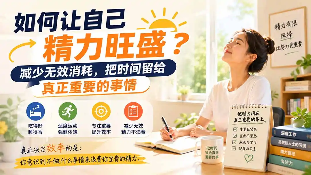 《精力管理实战课:告别无效消耗,把有限精力变成稳定收益》-猴哥资源站