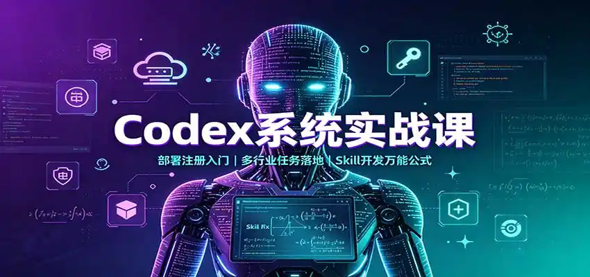 《Codex全行业商用实战体系:从安装到落地,AI自动化帮你轻松提效赚钱》-猴哥资源站