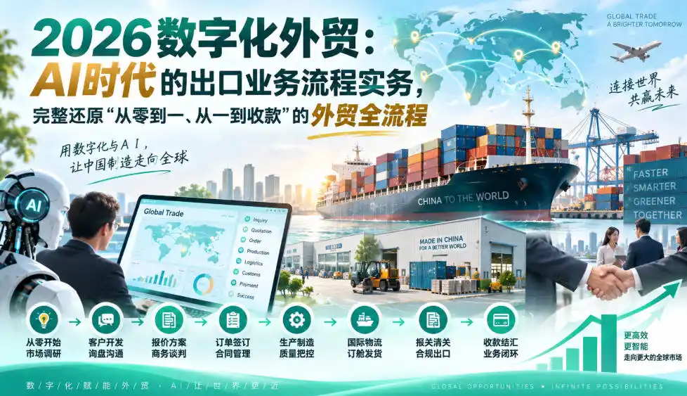《AI数字化外贸出口全流程实操,从零到收款一套通关》-猴哥资源站