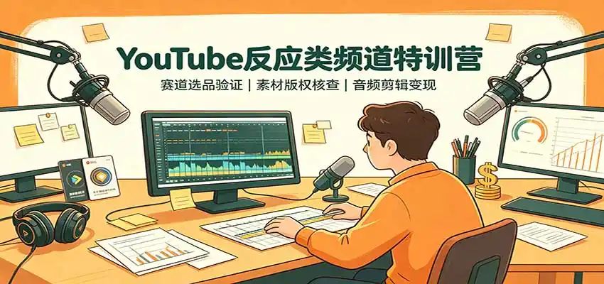 《无需出镜写稿,YouTube反应频道零基础变现全攻略》-猴哥资源站